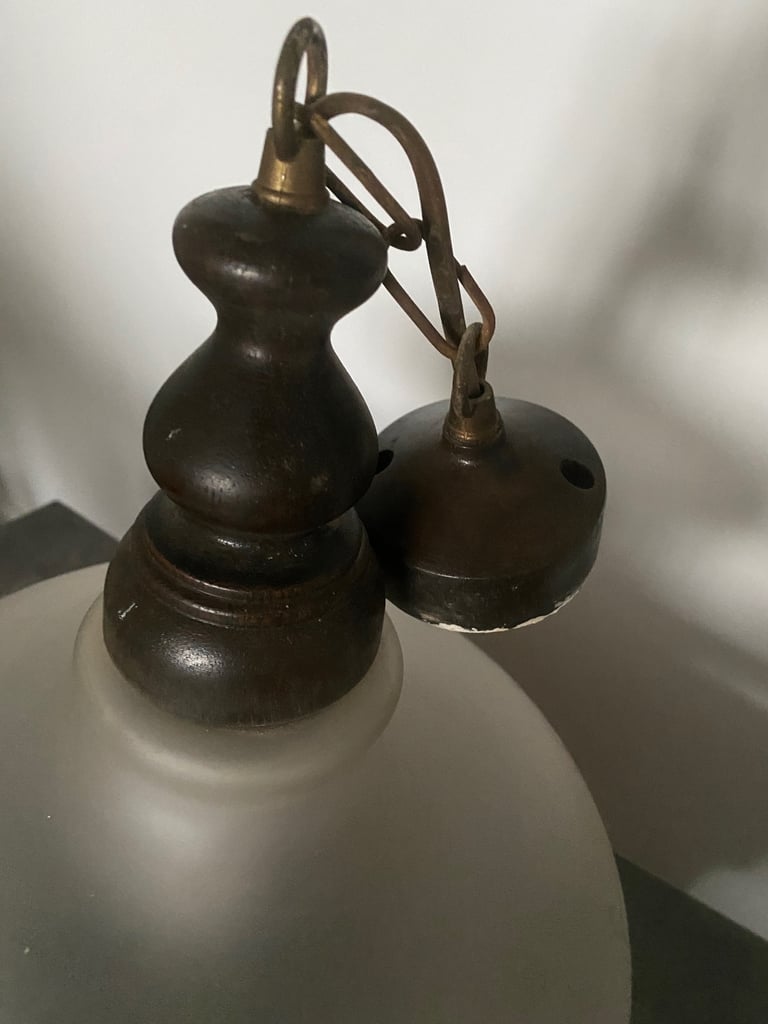 Large glass hanging light 