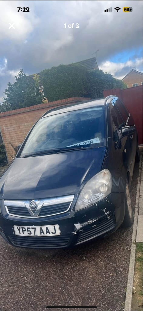 Vauxhall, ZAFIRA, MPV, 2007, Manual, 1598 (cc), 5 doors