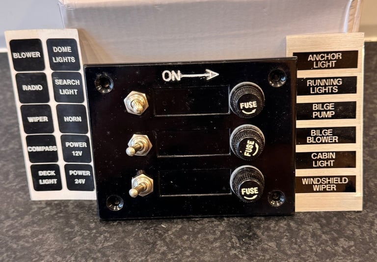 control switch panel boat / camper