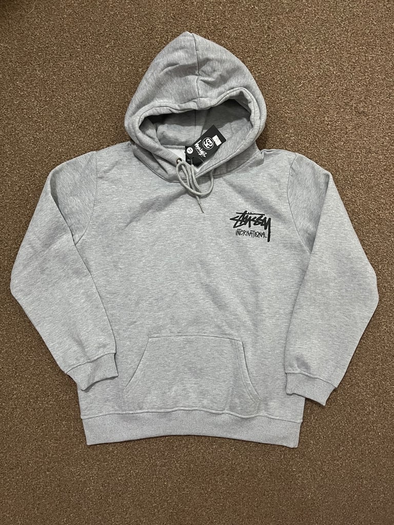 Grey Stussy hoodie 