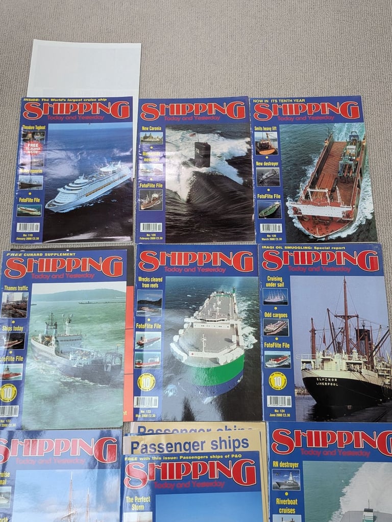 Shipping today and yesterday magazine Bundle 1998 - 2001 48 issues OTO