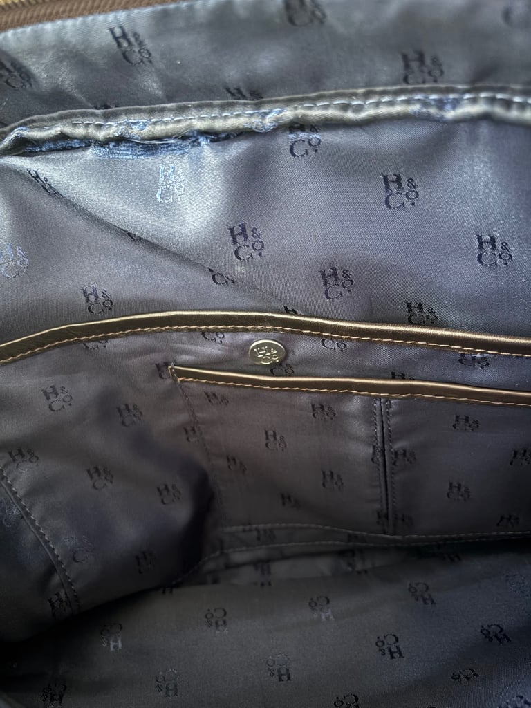 Hammond & Co Black Leather Bag