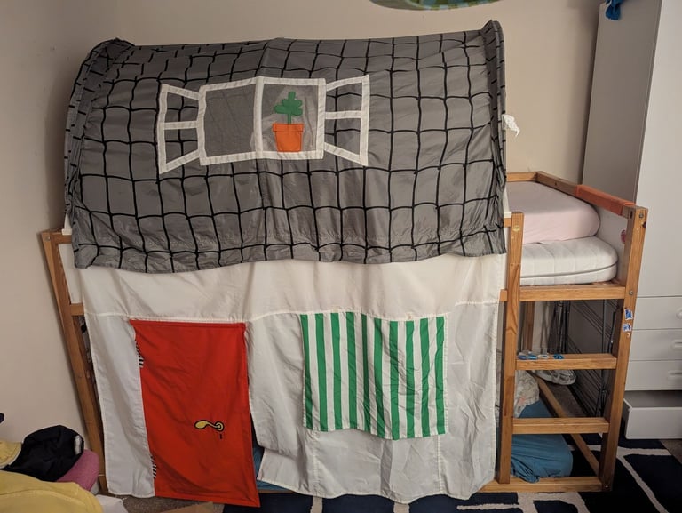 image for IKEA Kura bunk bed with tent ⛺
