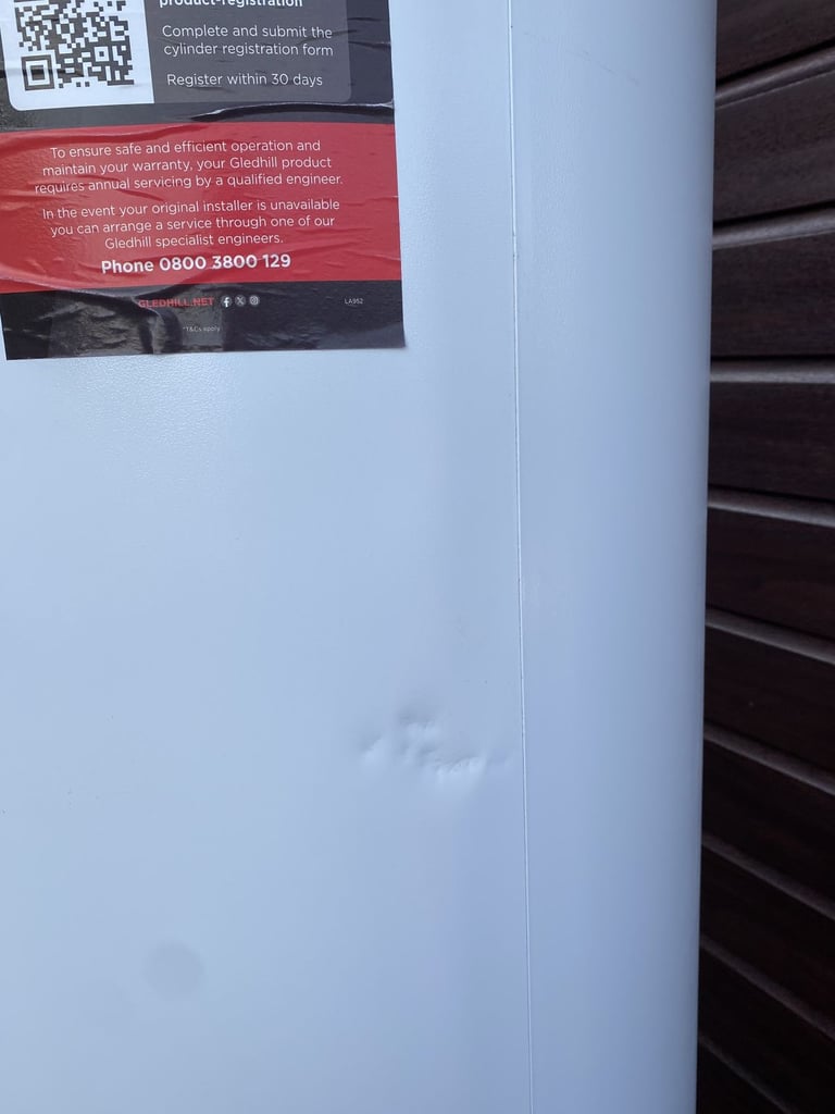 GLEDHILL 300L HOT WATER CYLINDER PLUHP300S STAINLESS LITE PLUS SOLAR HEAT PUMP