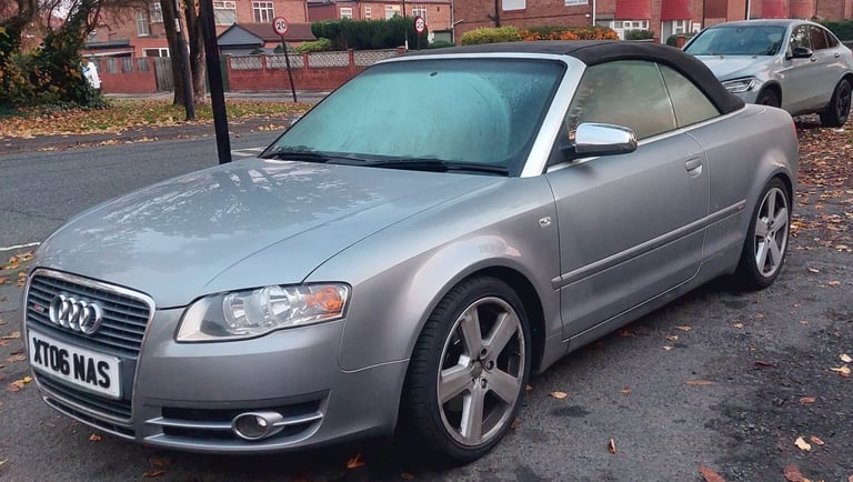 audi A4 sline convertible silver