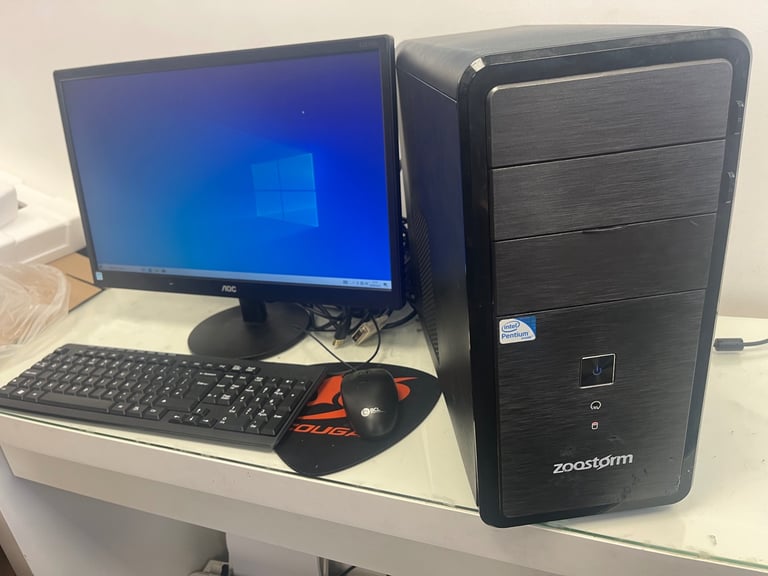 Full pc with Intel Pentium core 8gb ram 500gb hdd windows 10 pro , office 365 