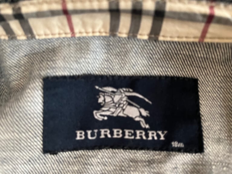 Original Burberry Kids Denim Jacket Age 18 Months