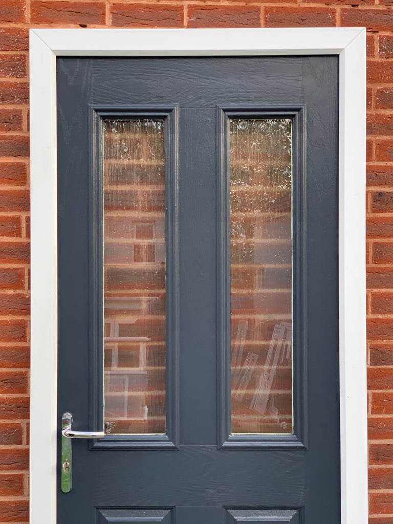 DOUBLE GLAZED COMPOSITE BACK DOOR IN ANTHRACITE GREY 92.5cm WIDE 207cm HIGH Can Deliver
