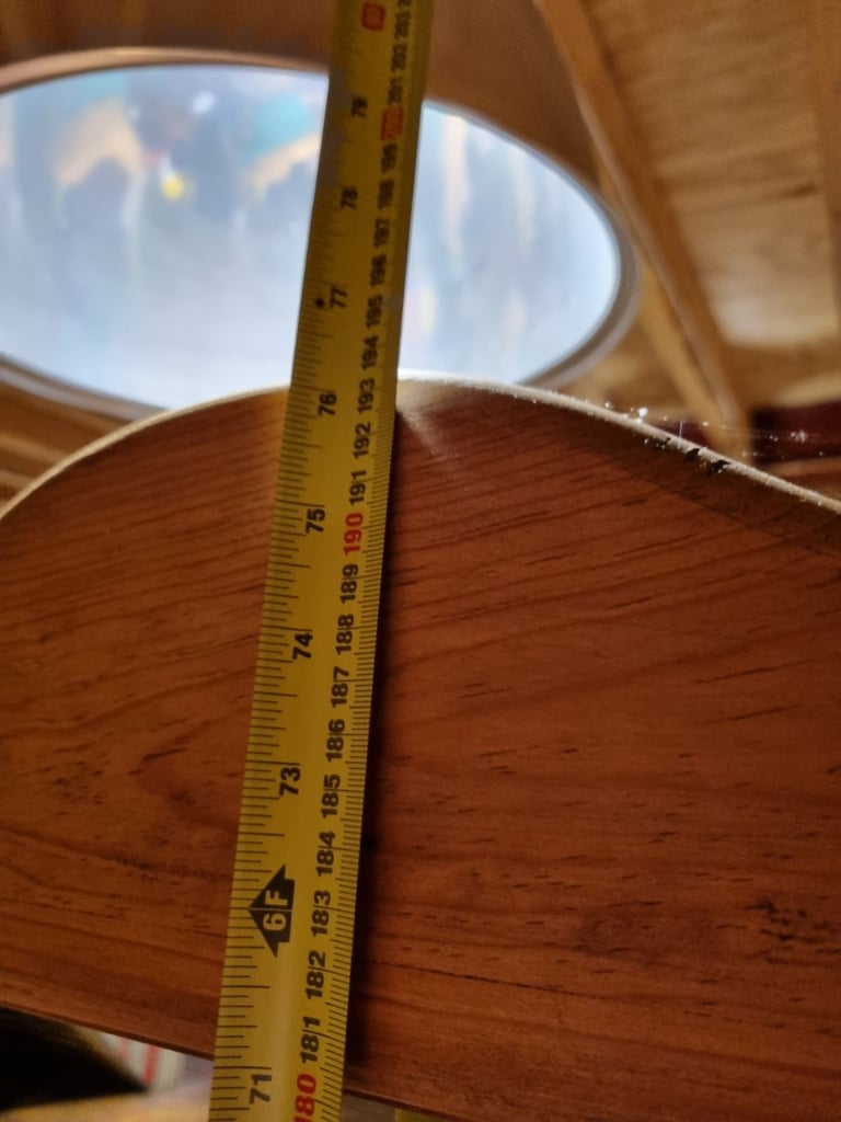 Large Plank Pine Standing Mirror 