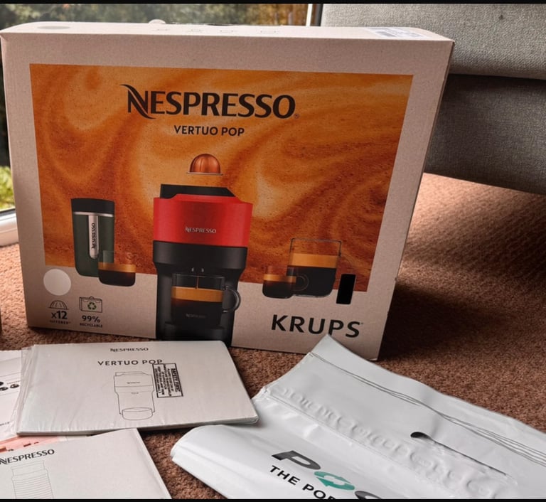 image for Nespresso Vertuo Pop Coffee Machine - Coconut White 
