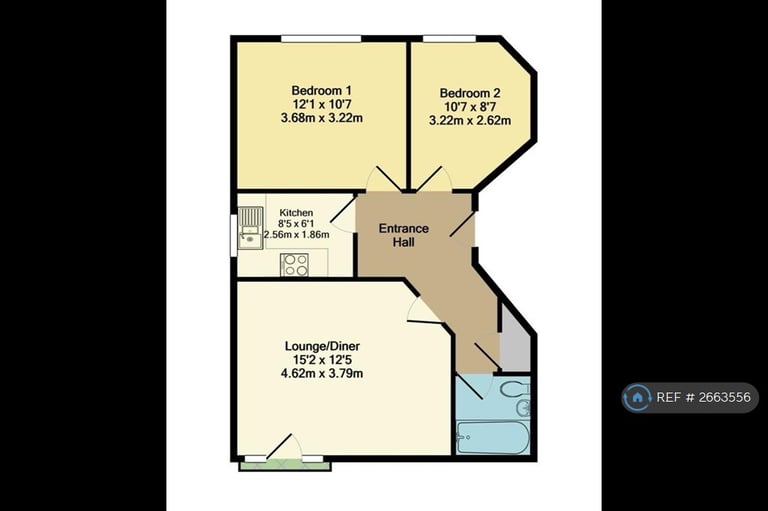 2 bedroom flat in Pineridge Gardens, Reading, RG30 (2 bed) (#2663556)
