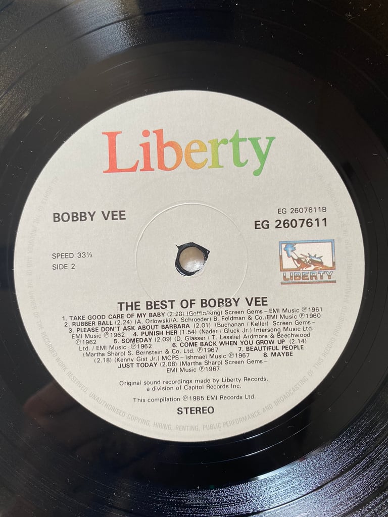 The best of Bobby vee . 