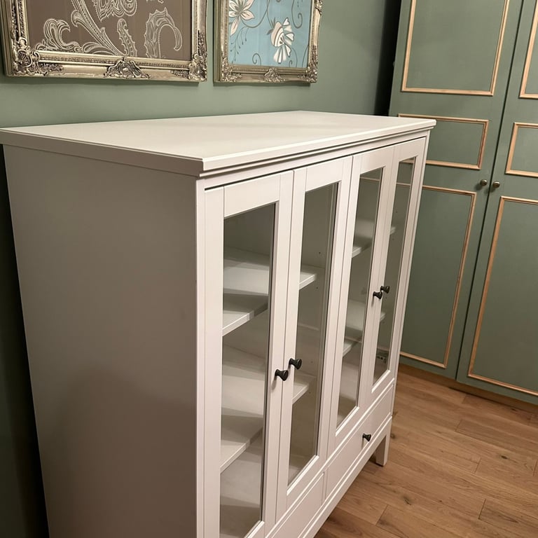 IKEA IDANAS Display Cabinet with Glass Doors