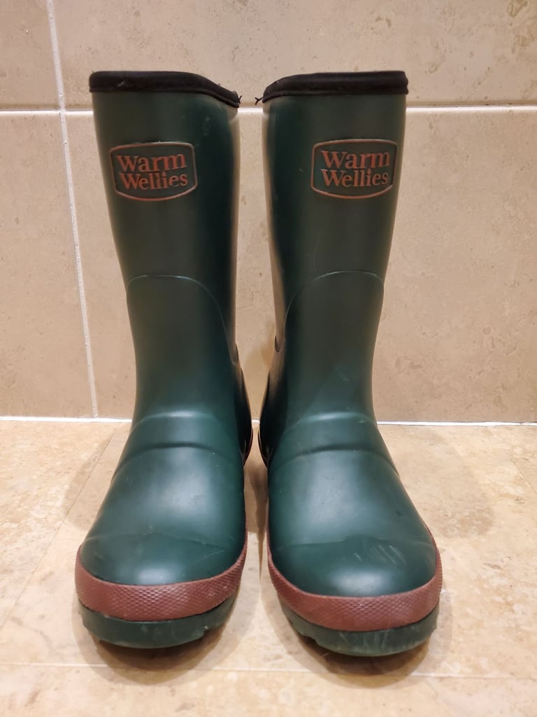 image for Warm Wellies Kids Welly Boots, Child Wellington Boots