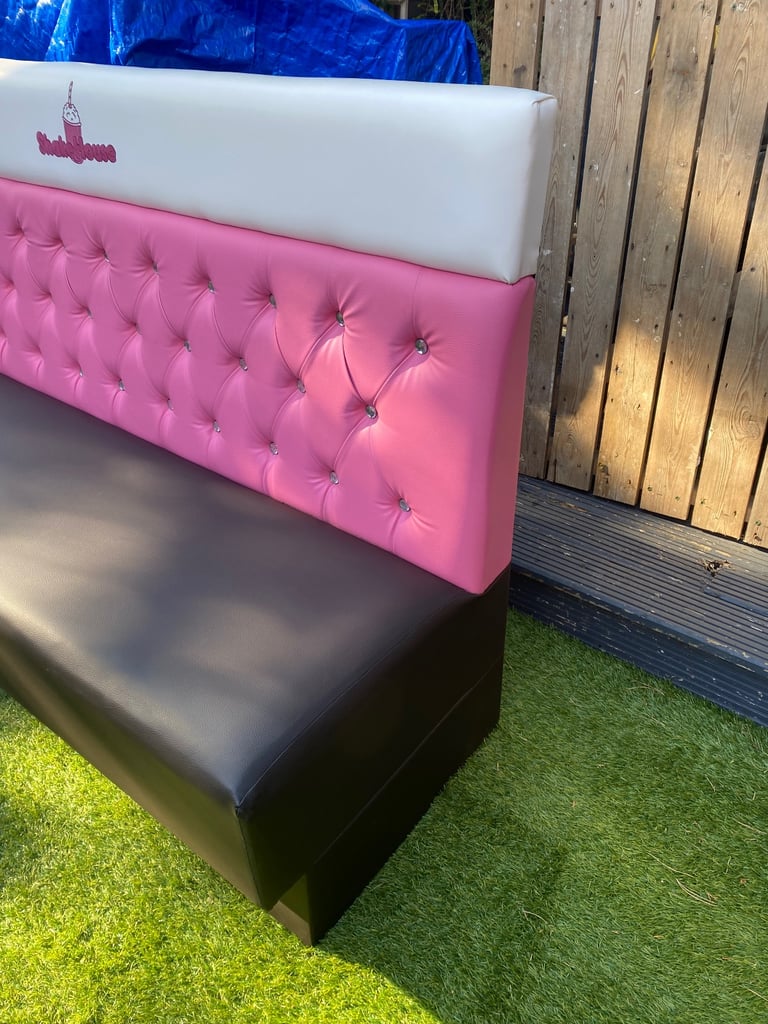 X 4 ,ICE CREAM/ MILKSHAKE PARLOUR SOFAS 185 Cm Length ,GOOD USED CONDITION ,LOCAL DELIVERY