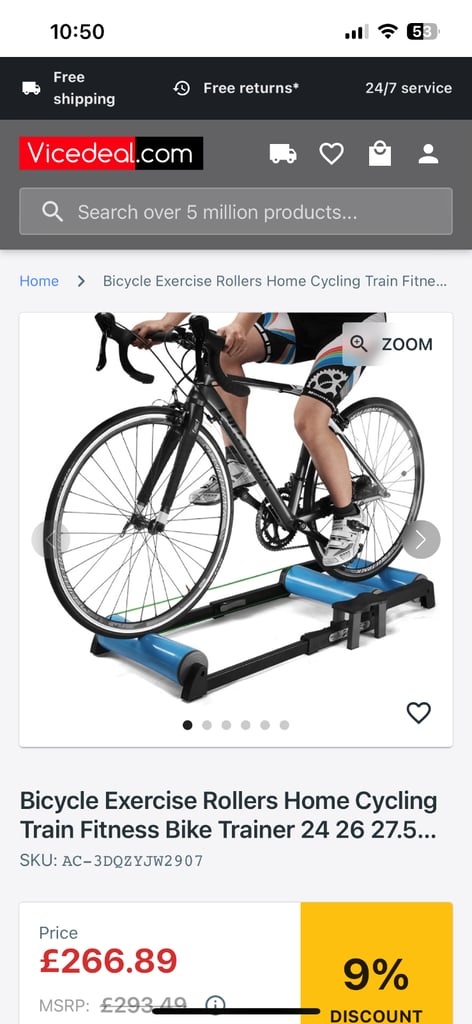 Tacx Antares Bike training rollers