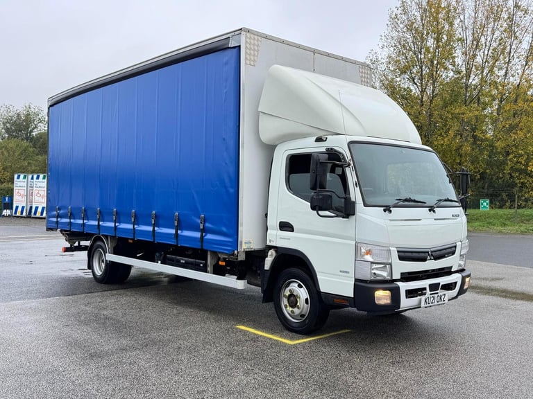 2021 21 Plate Euro 6, Mitsubishi Canter 7C18 20ft Curtainside Body Tail Lift 