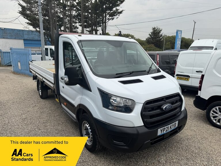 Ford Transit 350 LEADER C/C ECOBLUE L4 DROPSIDE/FLATBED SINGLE REAR WHEEL EURO 6