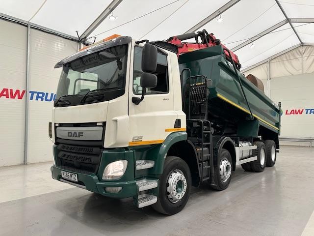 DAF CF 440 8x4 Day Cab Steel Tipper Grab