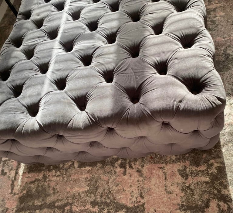 image for Velvet chesterfield coffee table