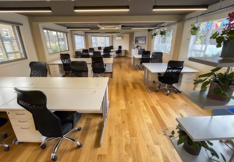 Furnished offices to rent in *Shoreditch*. Office Spaces for 3 to 65 desks EC1