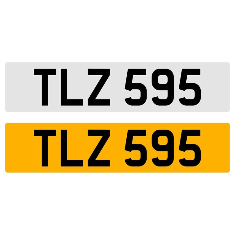 image for TLZ 595 NUMBER PLATE NUMBERPLATE REGISTRATION CHERISHED DATELESS NORTHERN IRISH NI
