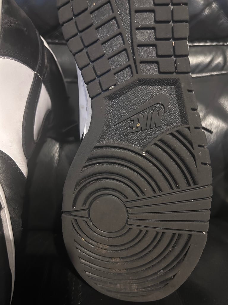 Nike air panda dunks hi tops