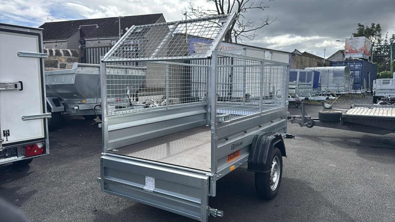 Brand new Zaslaw 205SU 7ft x 4ft single axle tipping trailer with 60cm mesh
