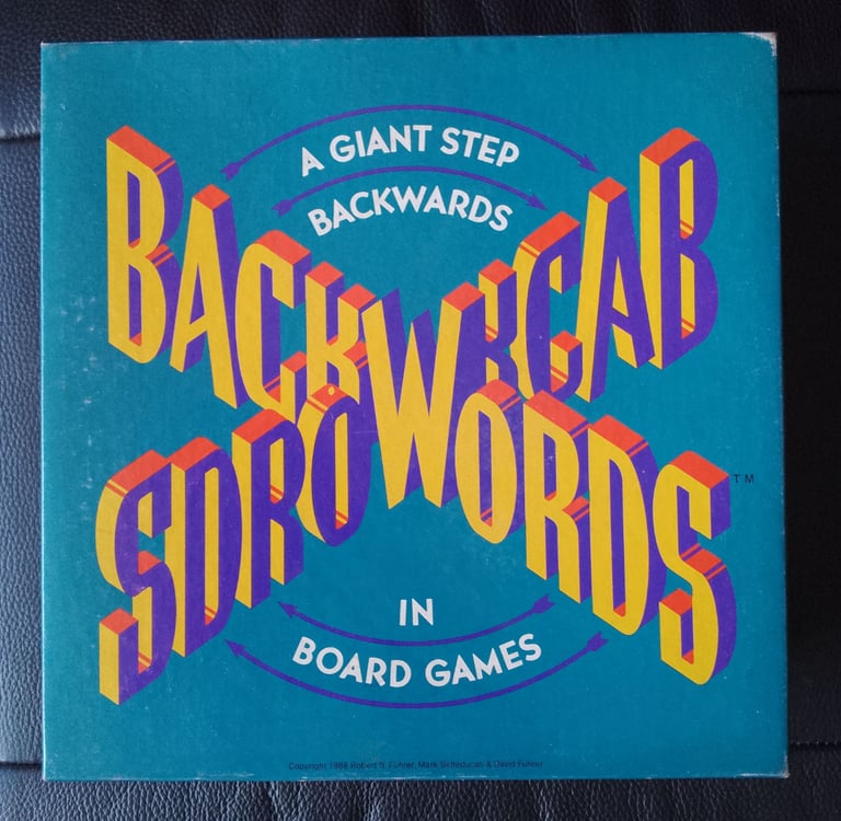 Vintage1988 Backwords Board Game - A Giant Step Backwards in Board Games