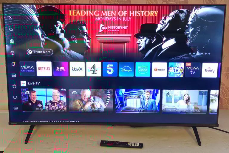 Hisense 55 inch smart 4k ultra HD led TV unused with remote 