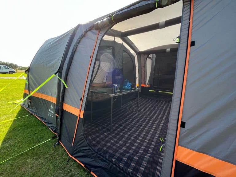 Massive olpro 5 man air tent and trailer