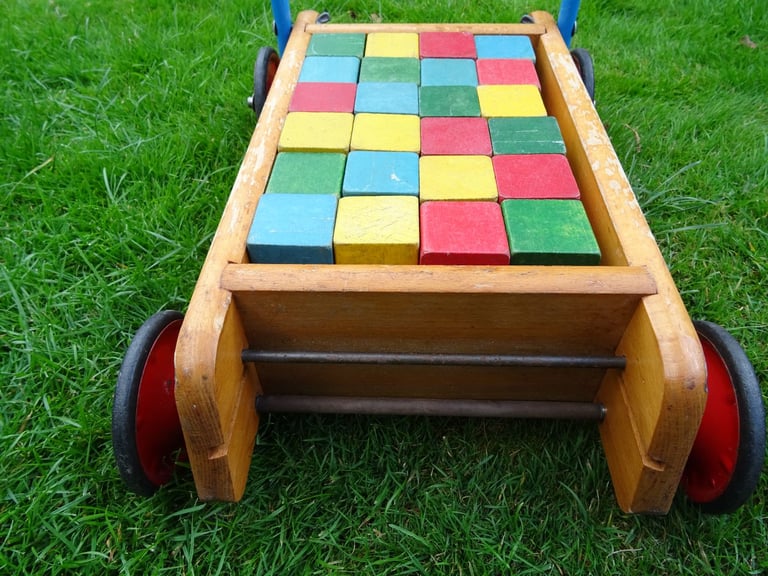 Triang Baby Walker with blocks