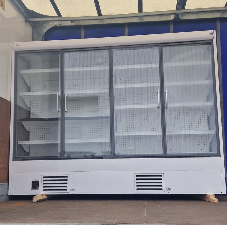 image for LOWE COMMERCIAL LARGE MULTIDECK DRINKS AND FOODS DISPLAY CHILLER PLUG & PLAY DISPLAY FRIDGE 