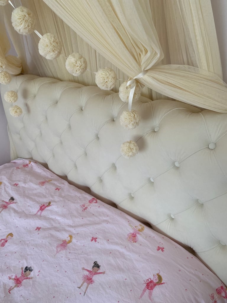 Upholstered Double Bed Frame and Blanket box.
