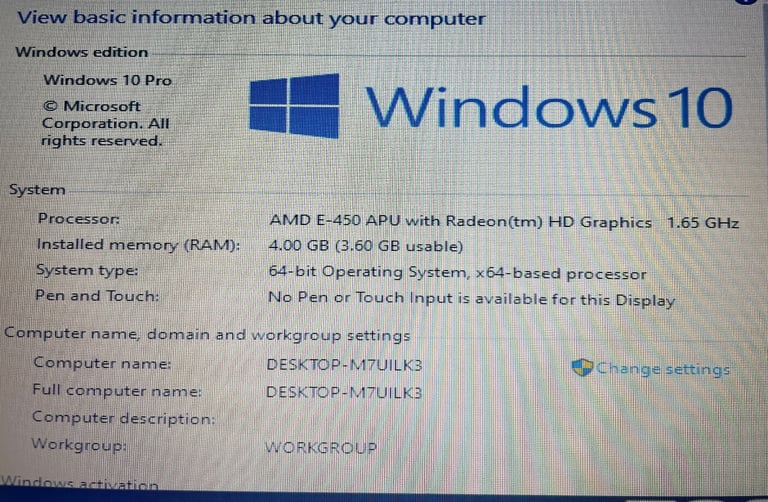 Laptop Toshiba Like New Condition 