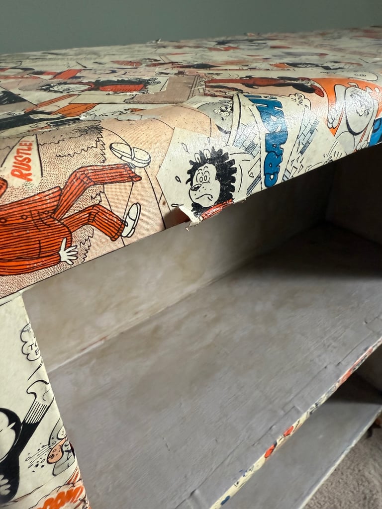 Beano handmade upcycled shelf unit 