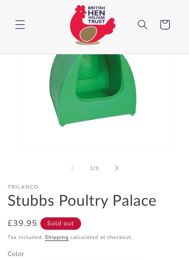 Stubbs saddle mate / chicken poultry palace. 