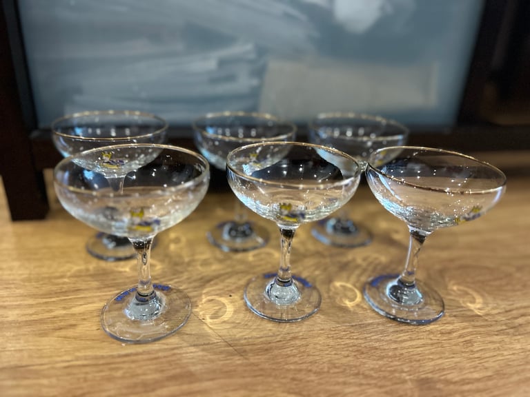 Vintage babycham glass full set 