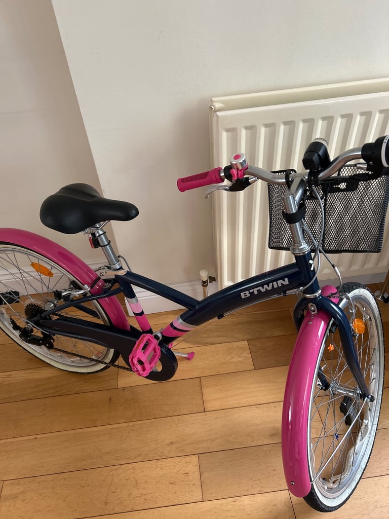 image for Blue/Pink Girls bike  BTWIN 500 