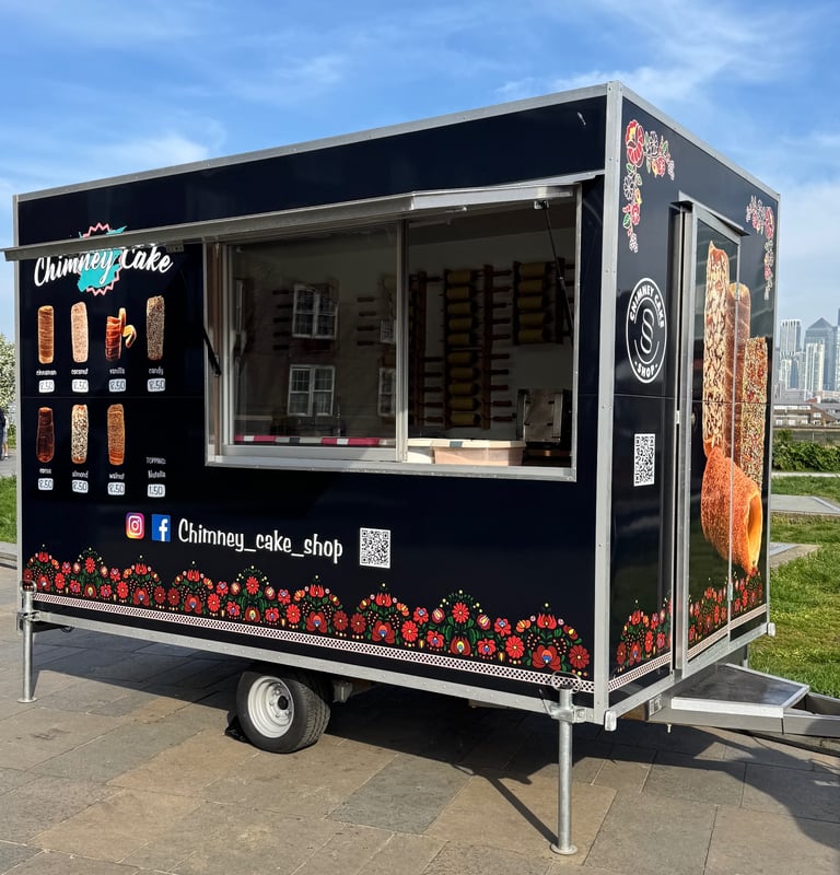 Food Truck for Sale Fully Equipped Chimney Cake Trailer | Ready to Start Trading