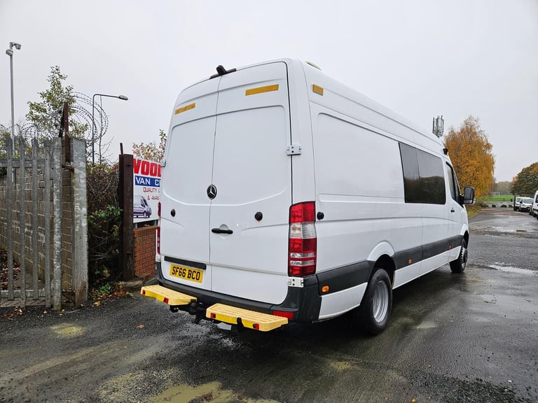 2016 ON 66 PLATE MERCEDES BENZ SPRINTER 516CDI LWB CREW VAN 41K ULEZ FREE ZONE