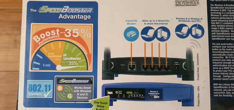 Wireless-G Broadband Router with SpeedBooster