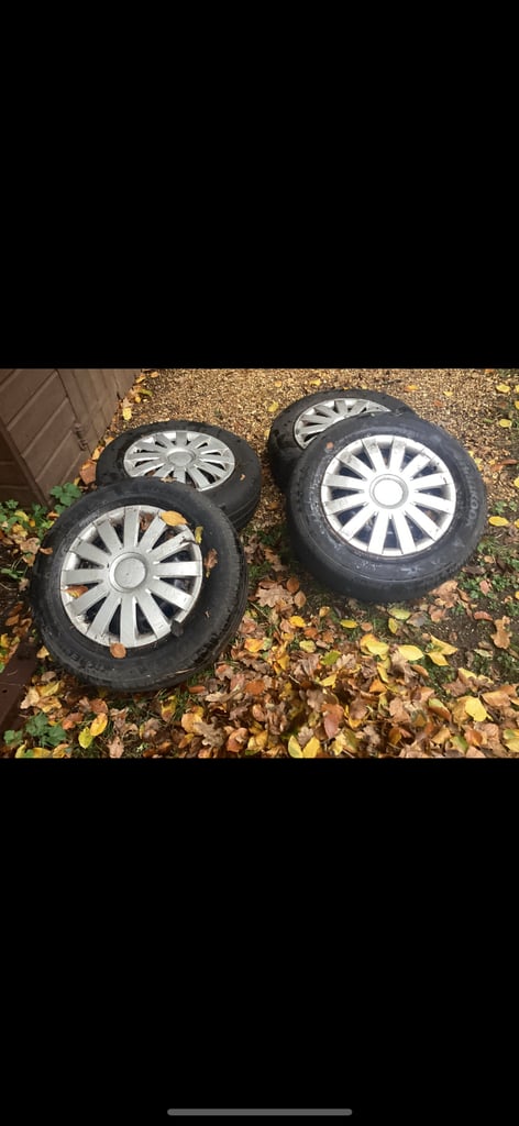 195/65 R15 Wheels and tyres come off a Ford connect