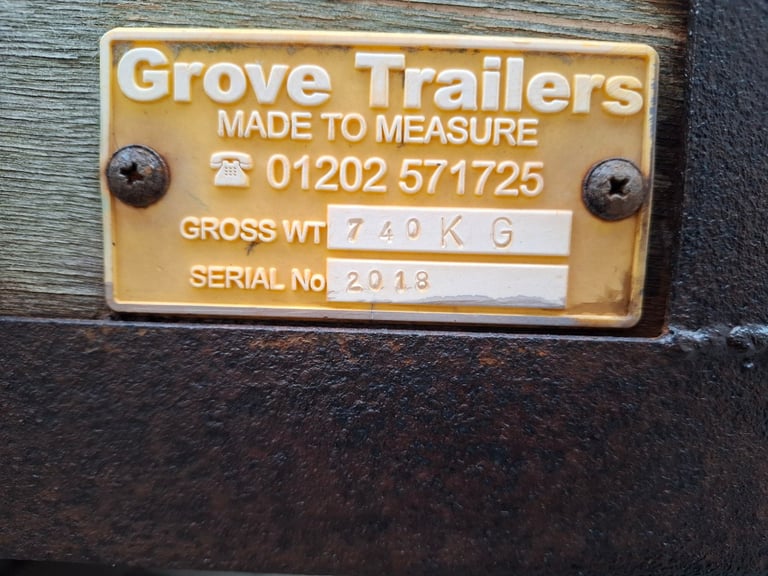 Grove 8'x4' Trailer