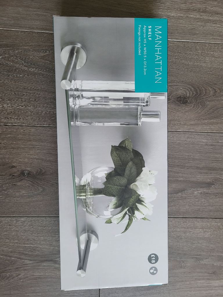 image for Dunelm Manhattan Bathroom shelf