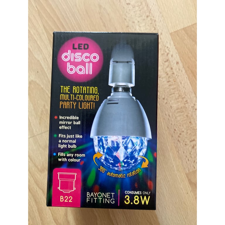 Disco ball rotating lamp £5,NN4/Northampton 