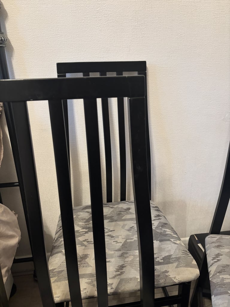 Set of four dining chairs