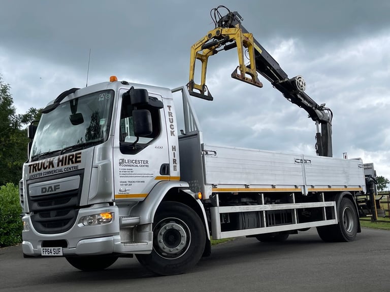 2015 DAF LF 220 EURO 6 18T WITH ATLAS 104.3 CRANE FOR HIRE