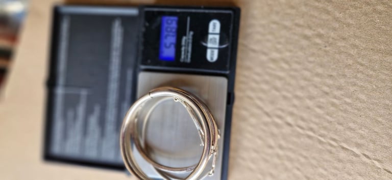10 silver bangles bracelets 