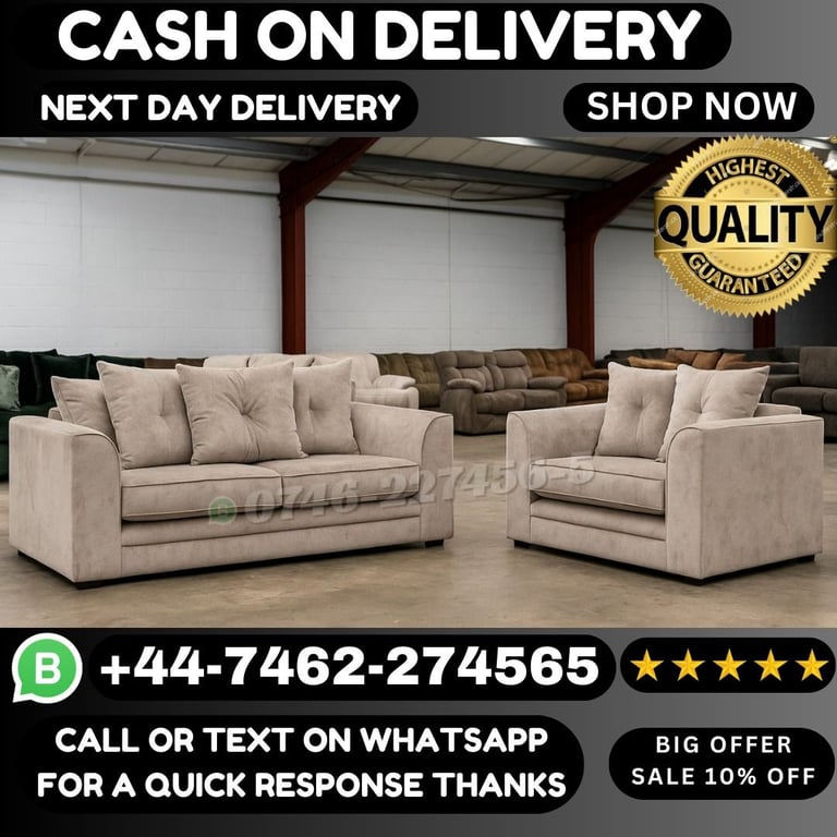 image for Halloween Mega Sale: Luxurious Plush Velvet Corner & 3+2 Seater Sofas!